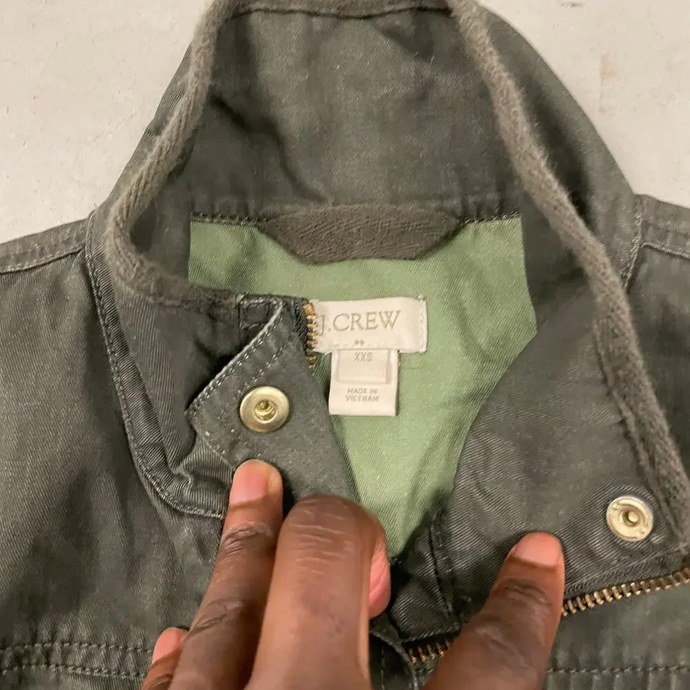 Green j.crew field jacket